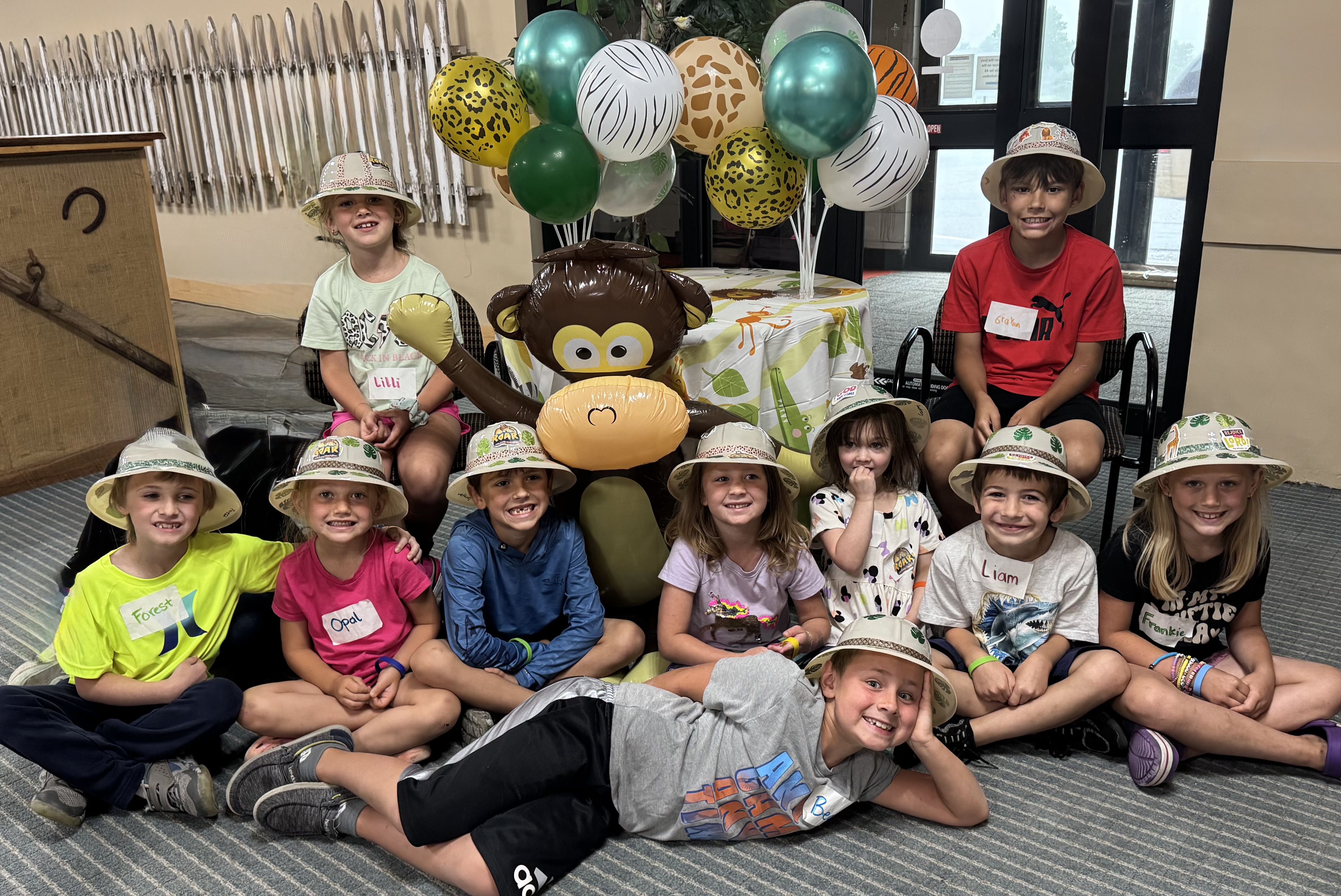 Kids participating in Cowboy Church ministry